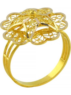 Altınkaynak 14 Ayar Altın Tasarım Yüzük  -  0202666