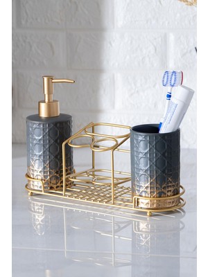 Acar Odeon 3 Parça Banyo Seti Gri