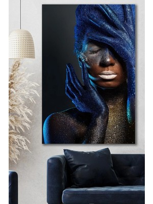 Şehzat Blue Look Kanvas Tablo
