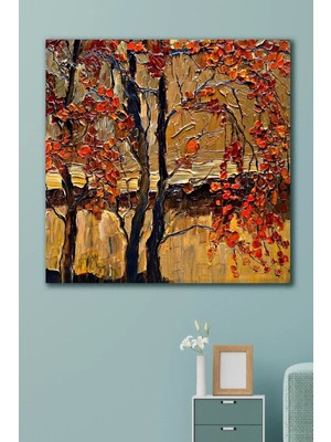 Şehzat Orange Autumn Kanvas Tablo