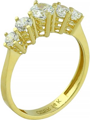 Altınkaynak 14 Ayar Altın Beştaş Yüzük  -  0202352