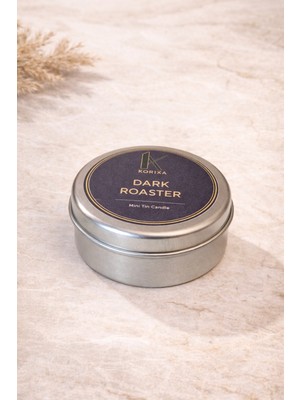 Korıxa Dark Roaster Kahve Kokulu Mini Mum – Metal Kutulu Premium Kokulu Mum