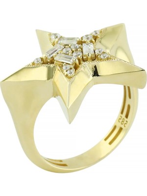 Altınkaynak 14 Ayar Altın Yıldızlı Yüzük  -  0205242