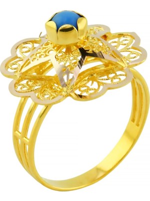 Altınkaynak 14 Ayar Altın Tasarım Yüzük  -  0202664