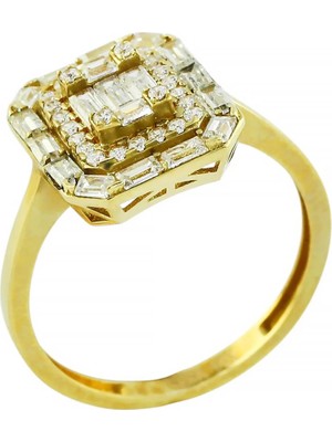 Altınkaynak 14 Ayar Altın Baget Yüzük  -  0199748