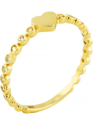 Altınkaynak 14 Ayar Altın Kalpli Yüzük  -  0202557