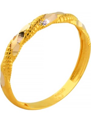 Altınkaynak 14 Ayar Altın Tasarım Yüzük  -  0202684