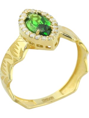 Altınkaynak 14 Ayar Altın Tasarım Yüzük  -  0196790