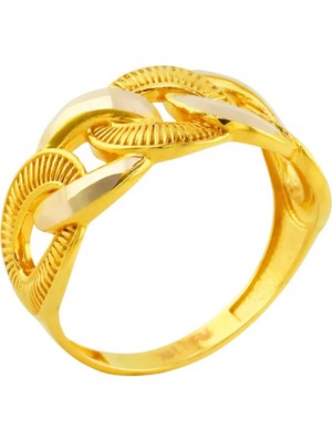 Altınkaynak 14 Ayar Altın Tasarım Yüzük  -  0202665