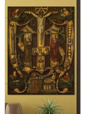 Şehzat Jesus And Saints Kanvas Tablo