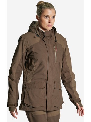 Decathlon Kadın Yağmurluk - Avcılık ve Doğa Gözlemi - Kahverengi - 42