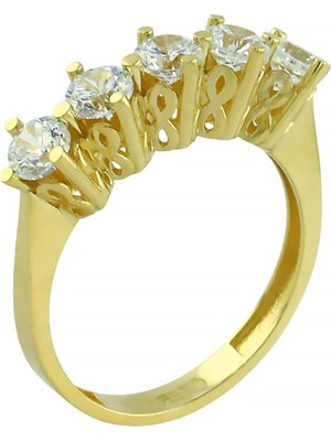 Altınkaynak 14 Ayar Altın Beştaş Yüzük  -  0202350