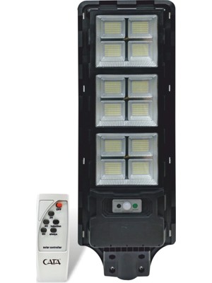 Cata Ct 4642 Solar Güneş Enerjili 300W Sensörlü Sokak Armatür 6400K Beyaz Işık