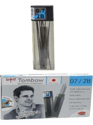 Tombow Min 0,7 Mm 2B Versatil Kalem Ucu Klasik 12 Li (1 Paket 12 Tüp)