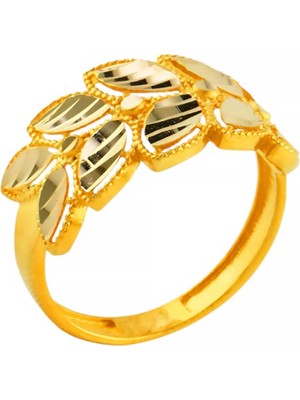 Altınkaynak 14 Ayar Altın Tasarım Yüzük  -  0202683