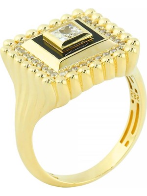 Altınkaynak 14 Ayar Altın Tasarım Yüzük  -  0205244