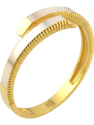 Altınkaynak 14 Ayar Altın Tasarım Yüzük  -  K234453