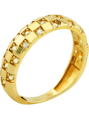 Altınkaynak 14 Ayar Altın Tasarım Yüzük  -  0201353