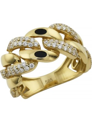 Altınkaynak 14 Ayar Altın Tasarım Yüzük  -  K218140