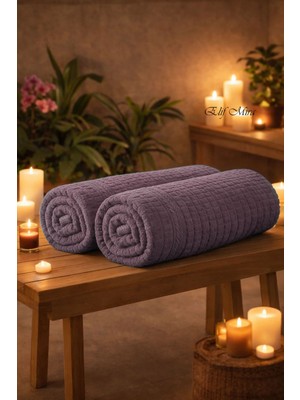 Elif Mira 2'li Paket %100 Pamuklu Büyük Boy Banyo Havlusu Seti 90X150 cm Grand Spa