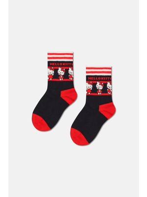 Happy Socks - Çocuk Hello Kıtty Arkadaşları Desenli Çorap