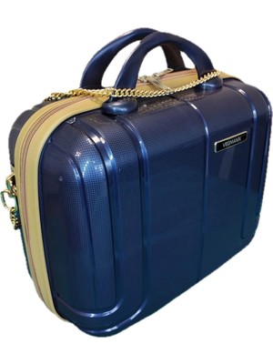 Vegmann Alya Kırılmaz Polipropilen Kadın Makyaj Bakım ve Takı Çantası Lacivert