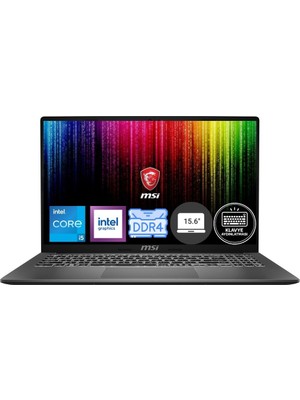 MSI Msı Modern 15 F13MG-869XTR Intel Core I5 1334U 16GB 512GB SSD Windows 11 Pro 15.6" Fhd Taşınabilir Bilgisayar