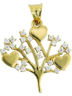 Altınkaynak 14 Ayar Altın Kalpli Kolye Ucu  -  0204408