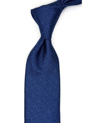 Kravatkolik Lacivert Kum Desen Mendilli Klasik Kravat KK13485