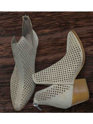 Frosty Shoes Bej Lazer Kesim