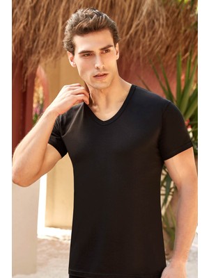 Berrak 1036 3'lü Erkek Modal V Yaka Fanila