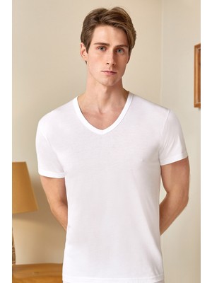 Berrak 1036 3'lü Erkek Modal V Yaka Fanila