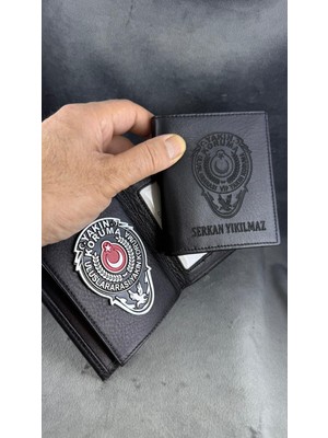 kuyumcudan Yakın Koruma Vıp Rozetli Deri Cüzdan