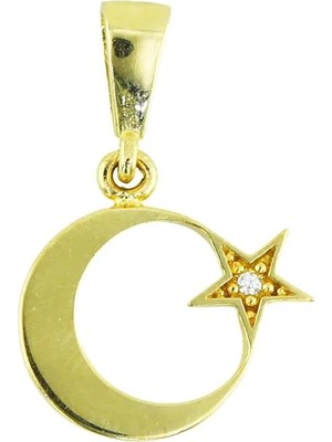 Altınkaynak 14 Ayar Altın Ayyıldız Kolye Ucu  -  0204411