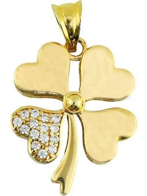 Altınkaynak 14 Ayar Altın Yonca Kolye Ucu  -  0204398