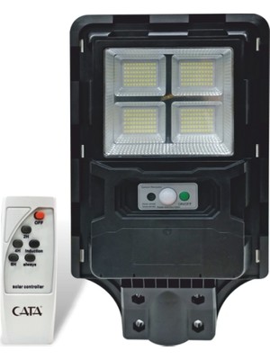 Cata Ct 4640 Solar Güneş Enerjili 200W Sensörlü Sokak Armatür 6400K Beyaz Işık