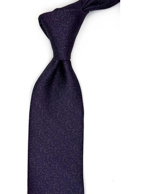 Kravatkolik Mürdüm Kum Desen Mendilli Klasik Kravat KK13483