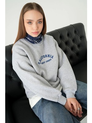 Rays 1403 Baskılı Sweat Gri
