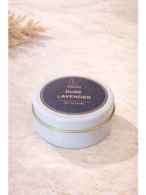 Korıxa Pure Lavender Lavanta Kokulu Mini Mum – Metal Kutulu Premium Kokulu Mum