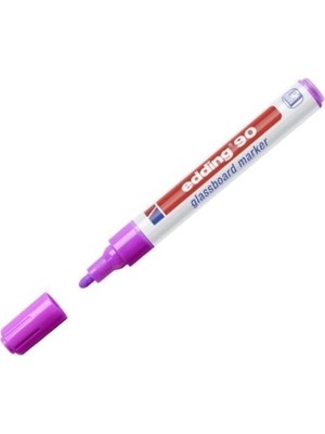 Edding Mor Cam Tahta Kalemi E-90 2-3 mm Uçlu Yazı Tahtası Kalemi Düşük Koku Özelliği