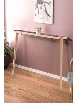 Feyza Design Marakeş 102X12CM Doğal Ağaç Traverten Taşlı Dresuar