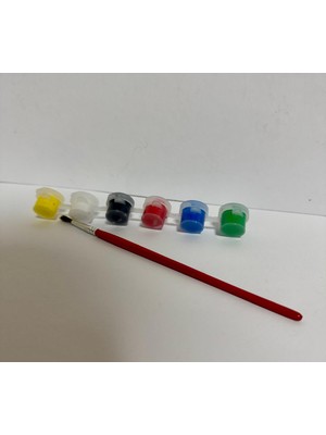 Lisinya Akrilik Boya  6 Lı 3 ml Fırça Hediyeli