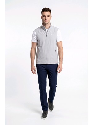 Macade Golf Stretch Wind Yelek JA2022091 Açık Gri