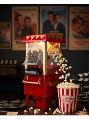 PG618 Mısır Patlatma Makinesi Kırmızı - Lisinya