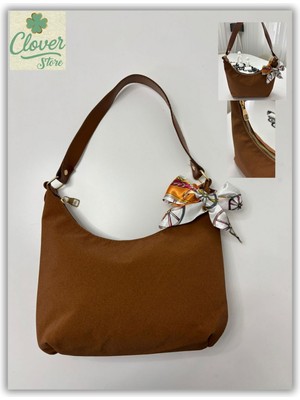 Clover Store Kadın Şal Detaylı Şık Omuz Çantası