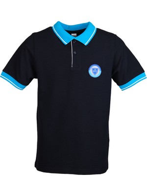 Bümed Meç Okulları Kısa Kol Polo Yaka T-Shirt Lacivert 10-11 Yaş