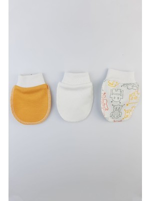 Miniworld Tırnak Eldiveni Renkli Desenli Yenidoğan Erkek Çocuklar İçin Güvenli Kullanım