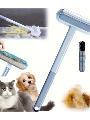 Single 4’ü 1 Arada Temizleyici Fırça Halı Koltuk Tüy Alıcı Dayanıklı Malzeme ile Kedi ve Köpek Tüyleri İçin