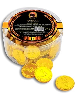 Mabel Sütlü Para Çikolata 250 gr -83'lü Altın Çikolata Lezzeti ile Tatlandırılmış