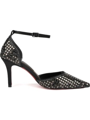 Kuum K712642 Kadın Premium Taşlı Abiye Stiletto Ayakkabı